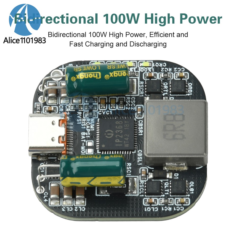 IP2368 Bidirectional Charging Discharging Module PD100W Boost-Buck Fast Charging