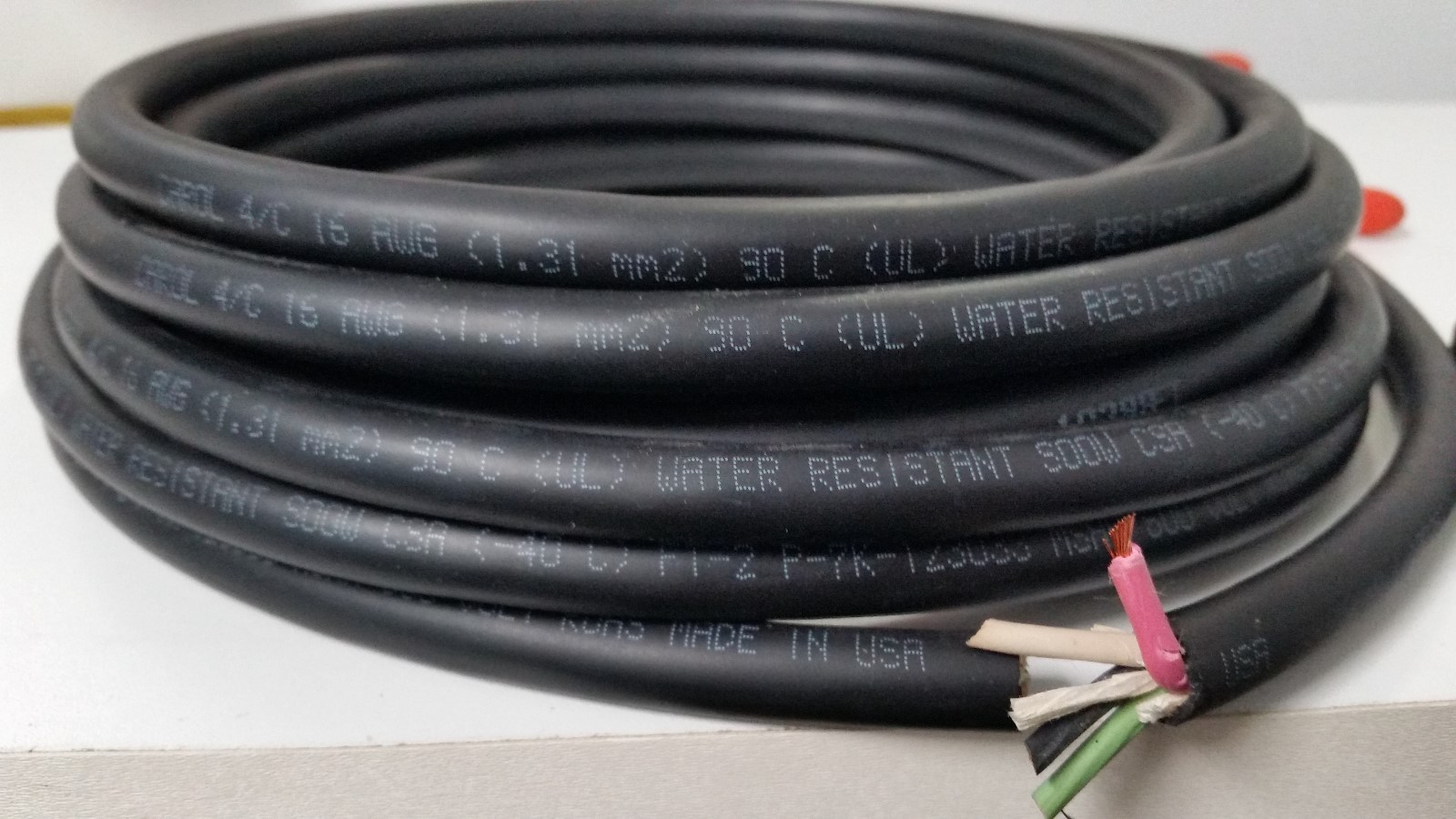 18/4 SOOW 18 AWG 100 FEET USA Portable Outdoor Indoor 600 V Flexible Wire Cable