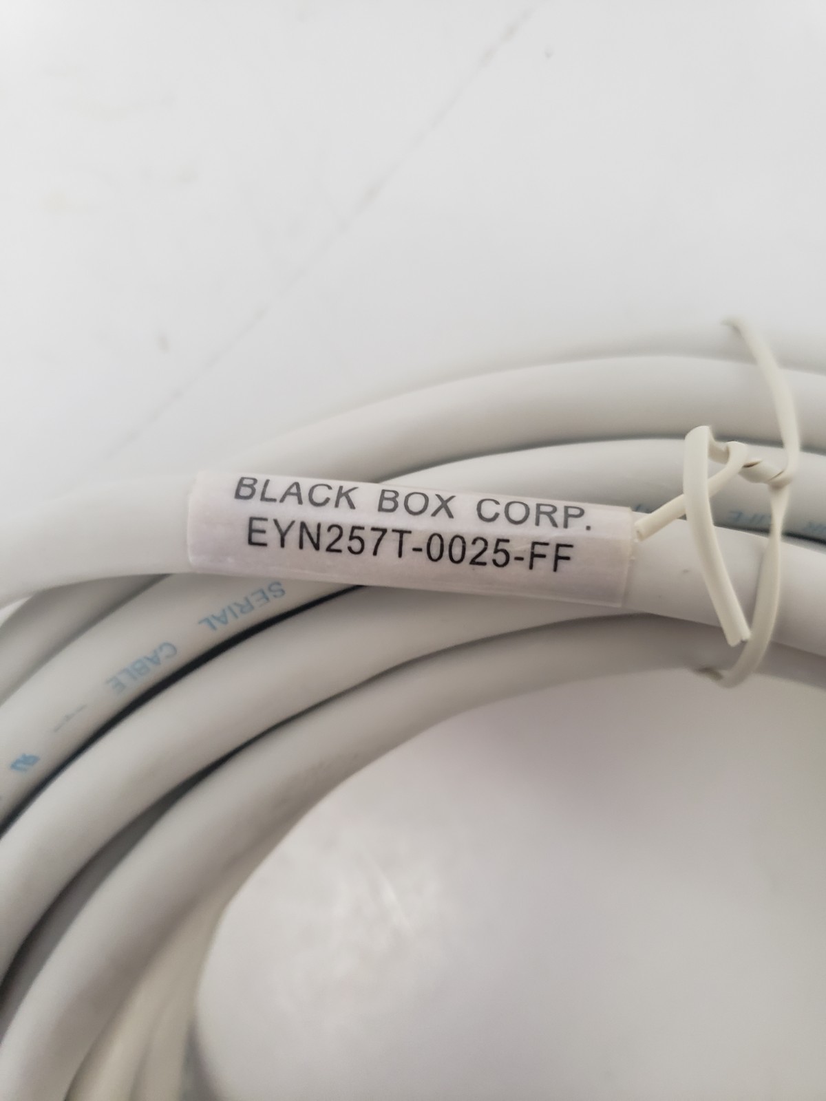 BLACK BOX EYN257T-0025-FF DB9 NULL MODEM CABLE 25 FEET LONG, NNB