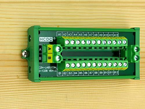 30amp/300v 2×12 Position Terminal Block Distribution Module screw Mount