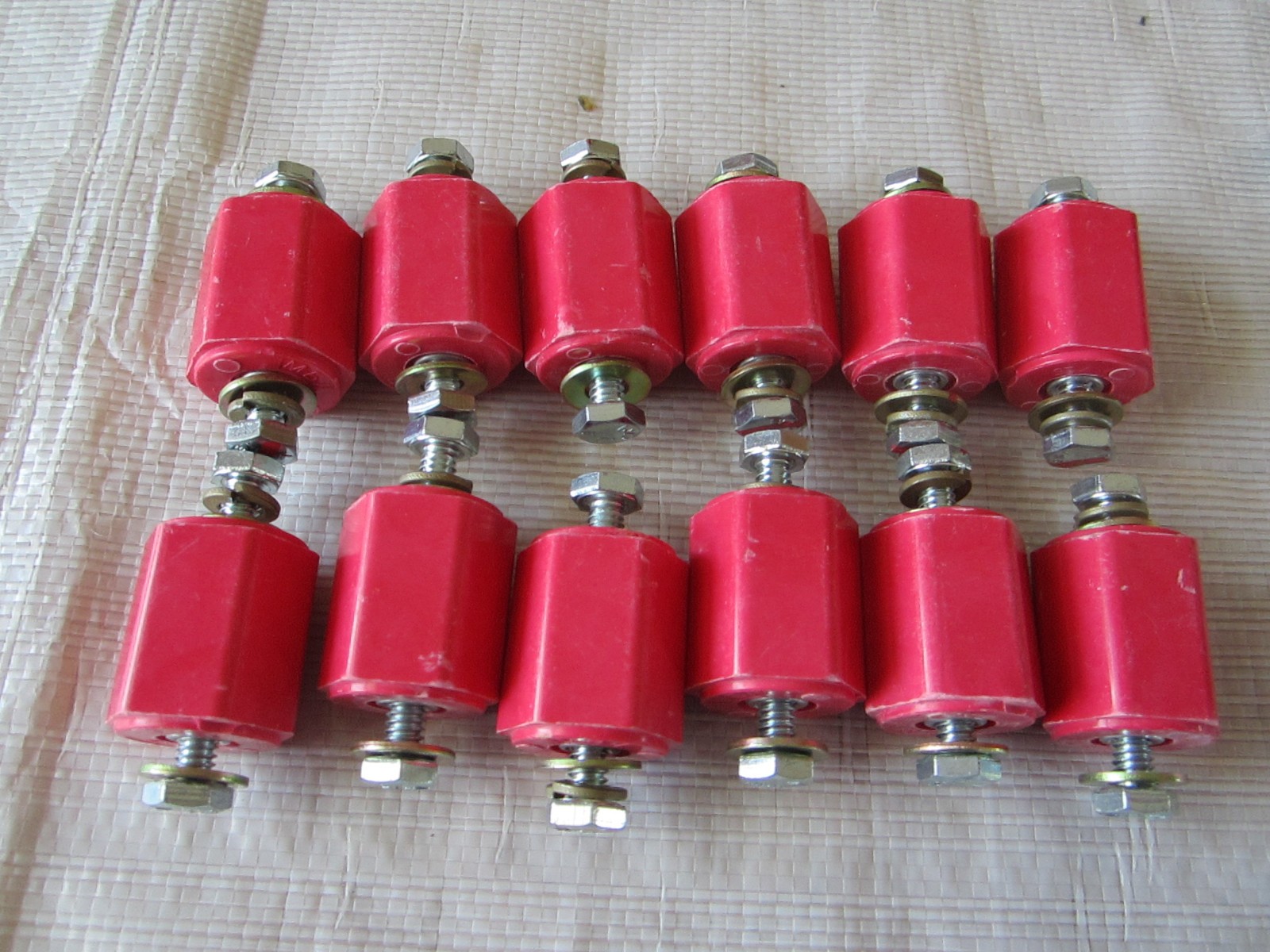 MBI ELECTRICAL PANEL STAND OFF INSULATOR ASSEMBLY LOT OF 12