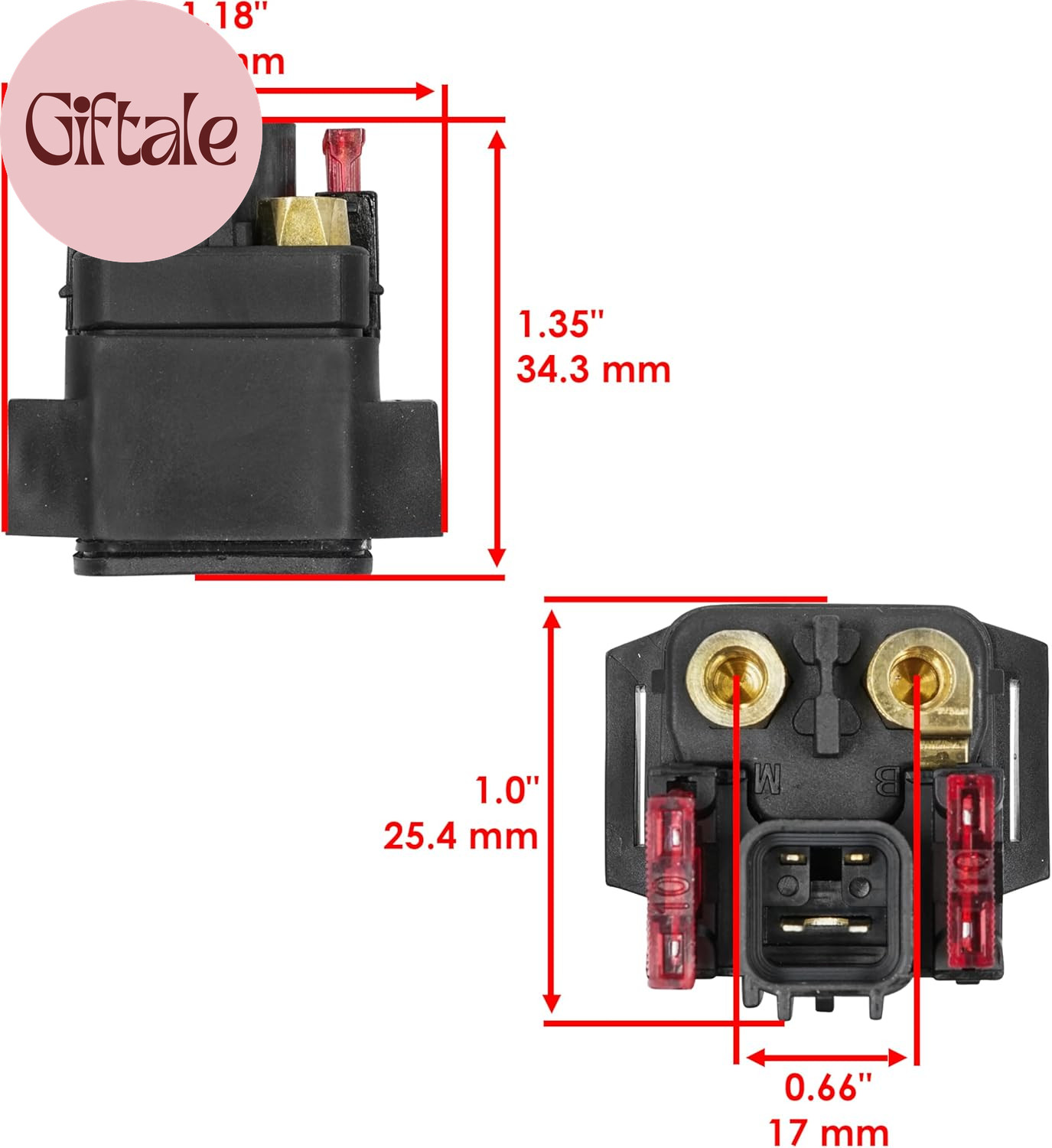 Starter Relay Solenoid Compatible with Yamaha Wolverine X4 YXF85 2018-2021 / XT-