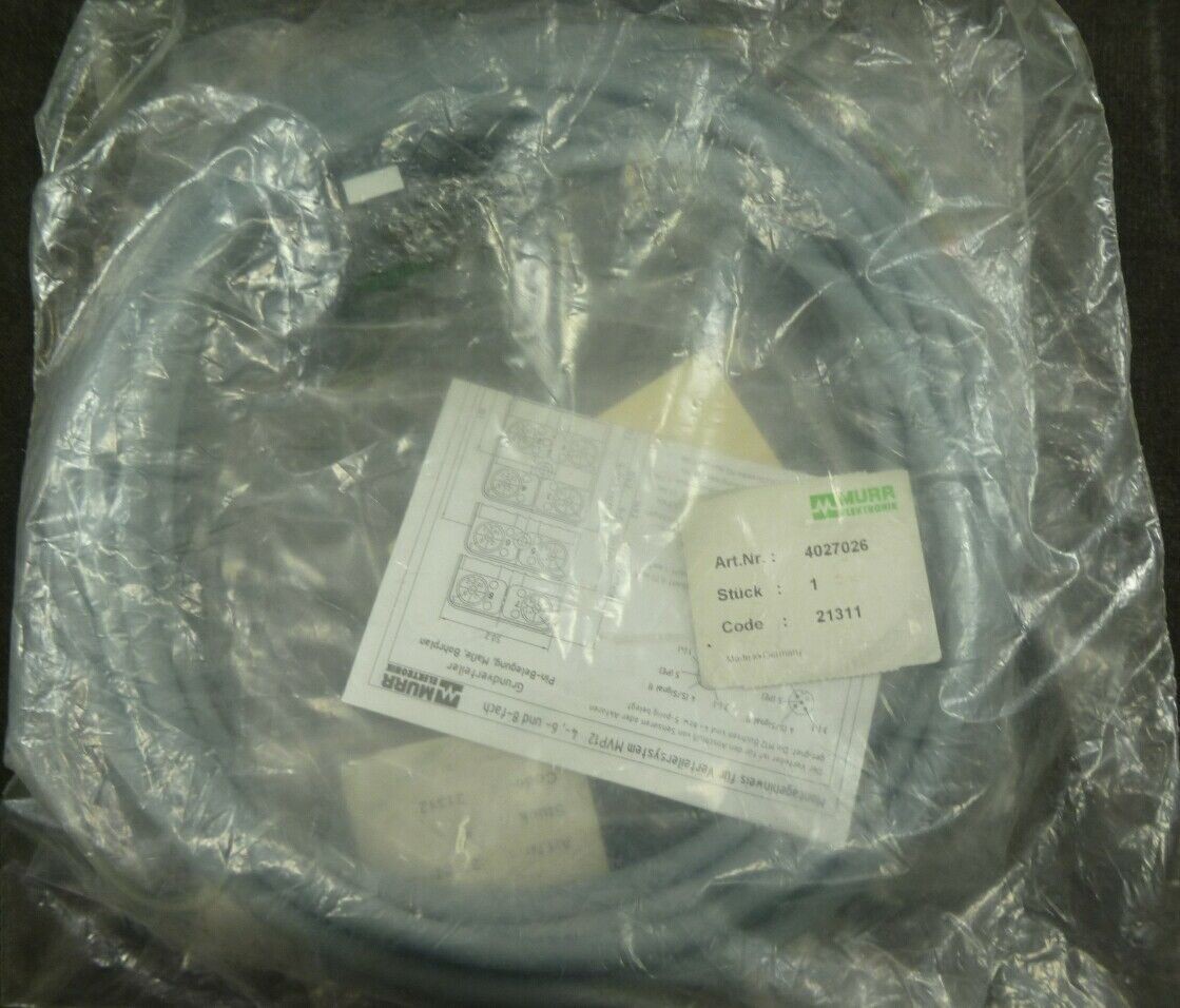 Murr Elektronik 27026 M12 Cable Connector For D Box 4 Way 5-Pole 300VAC 22AWG