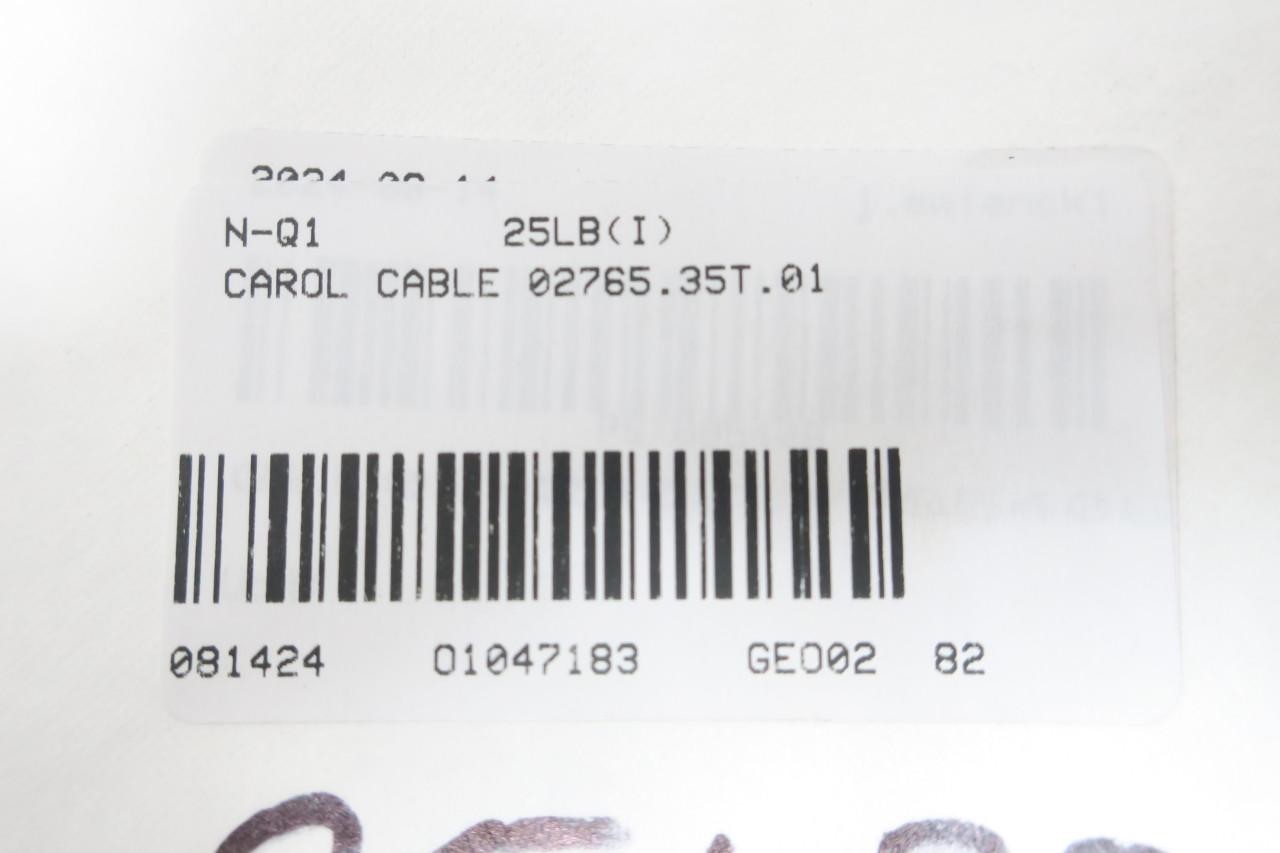 Carol Cable 02765.35T.01 Carolprene 16/3 Soow Black Wire 250ft