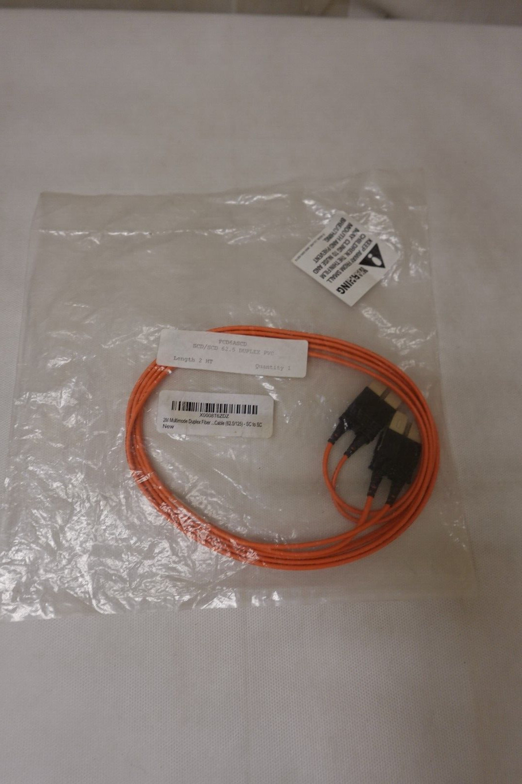 Unbranded – 2 Meter MultiMode Duplex Fiber Optic Cable – FCD6ASCD / X0008T6ZDZ