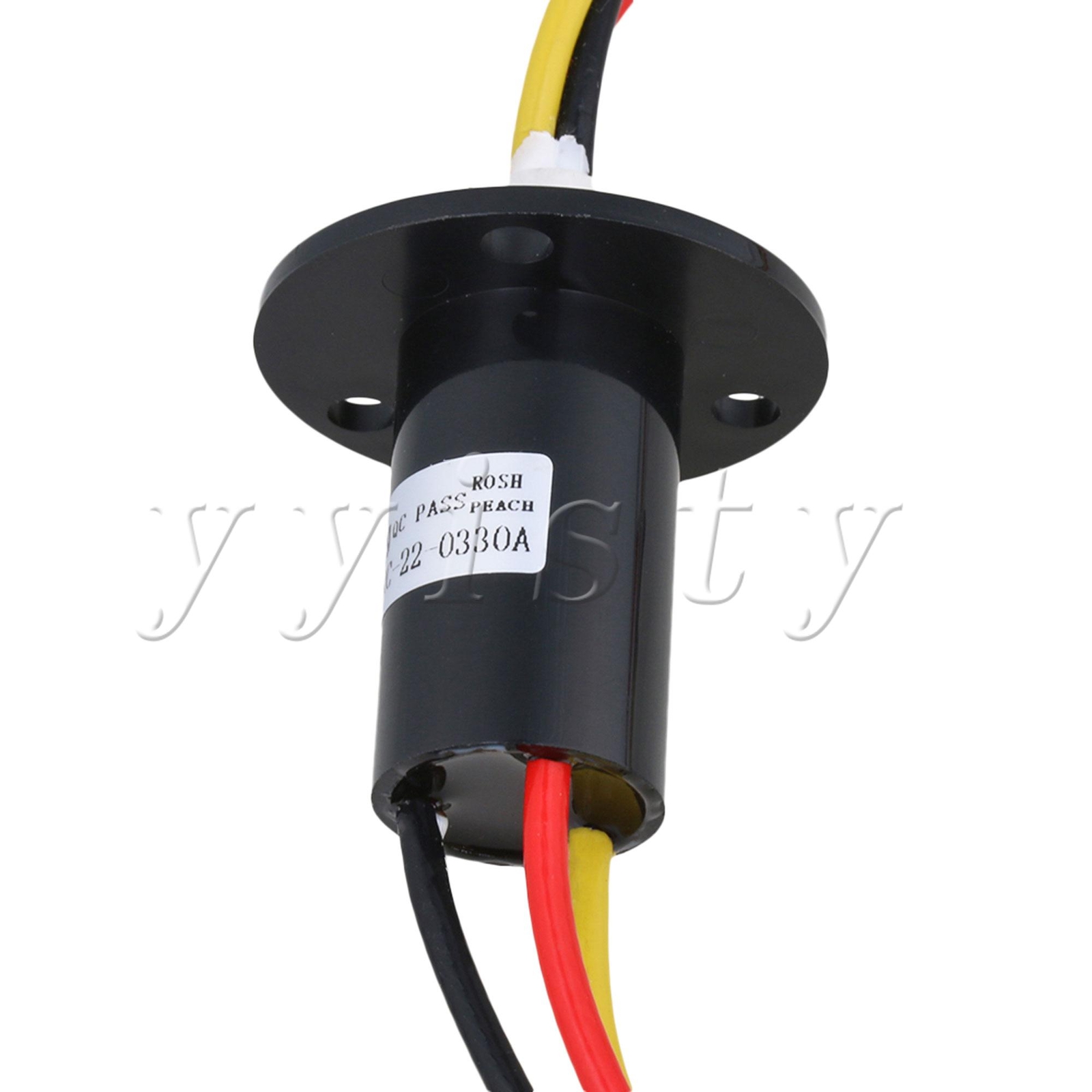 240V 22mm High Current Slip Ring 3-way 30A 105g Black