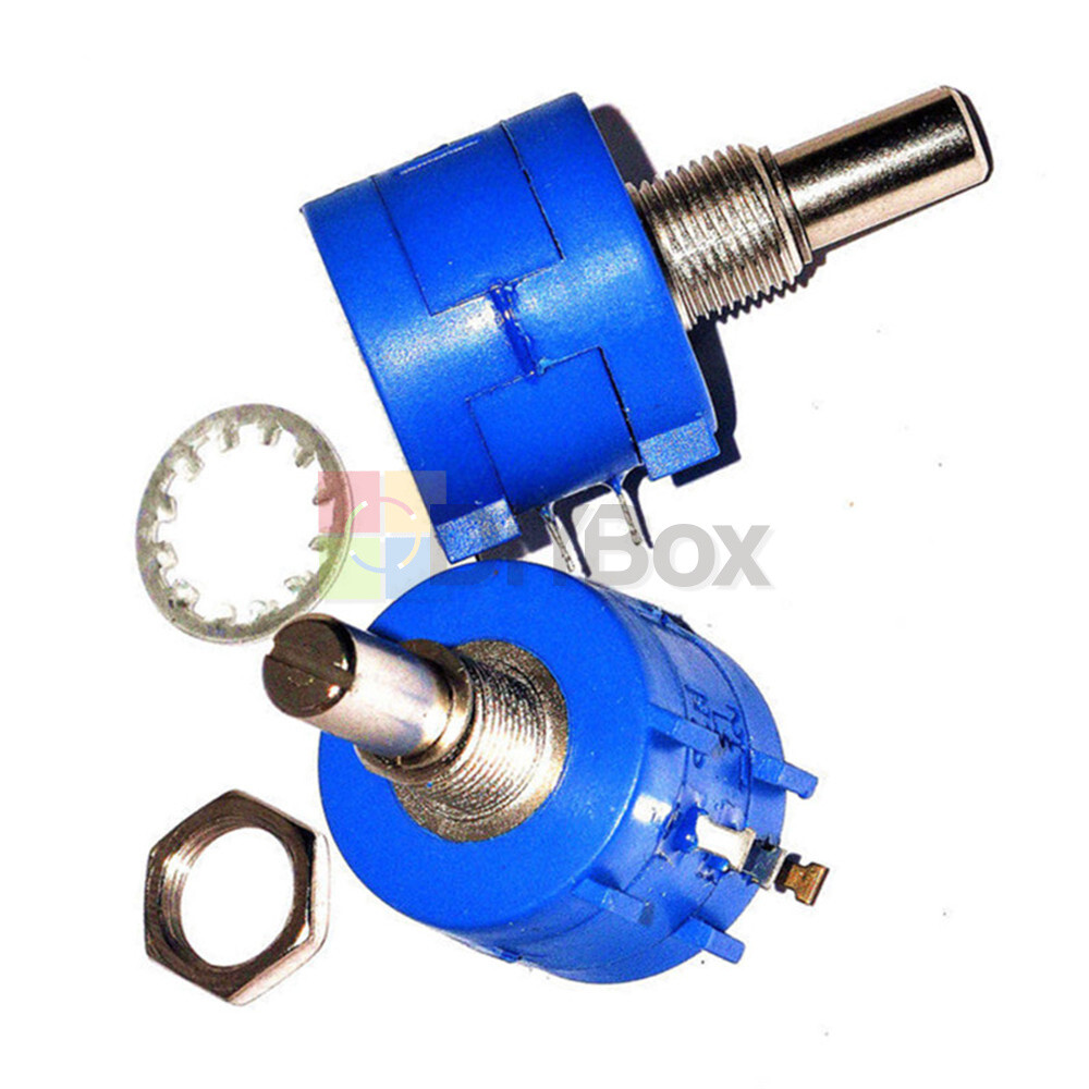 3590S Precision Potentiometer 100K K 2K 5K 10K 20K 50K Ohm Pot 10 Turn New