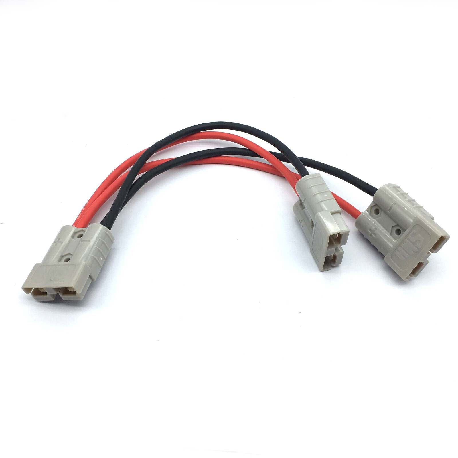 50 Amp Anderson Plug Connector Double Y Adaptor 1 to 2 10AWG Automotive Cable