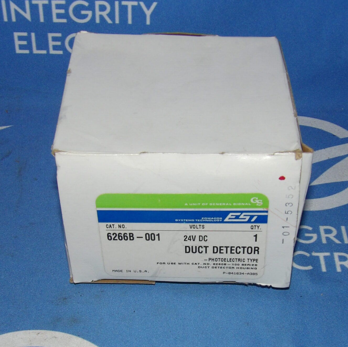 NIB Edwards EST 6266B-001 Photoelectric Duct Smoke Detector Head + 1 Year War…