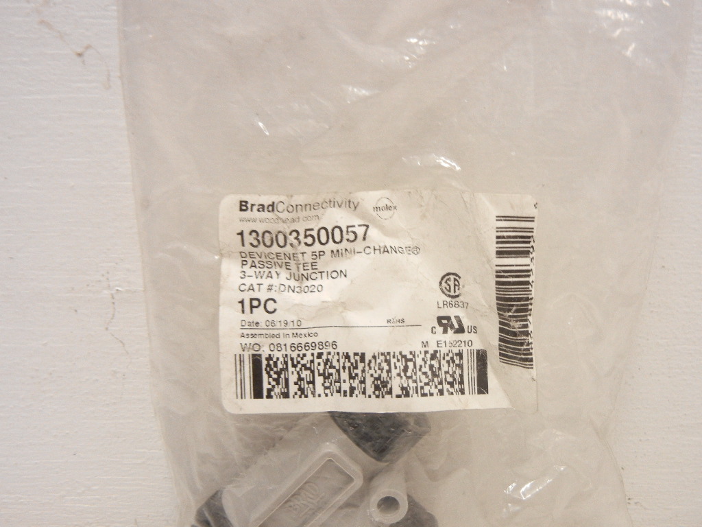 BRAD CONNECTIVITY 1300350057 NEW DEVICENET 5P PASSIVE TEE DN3020 1300350057