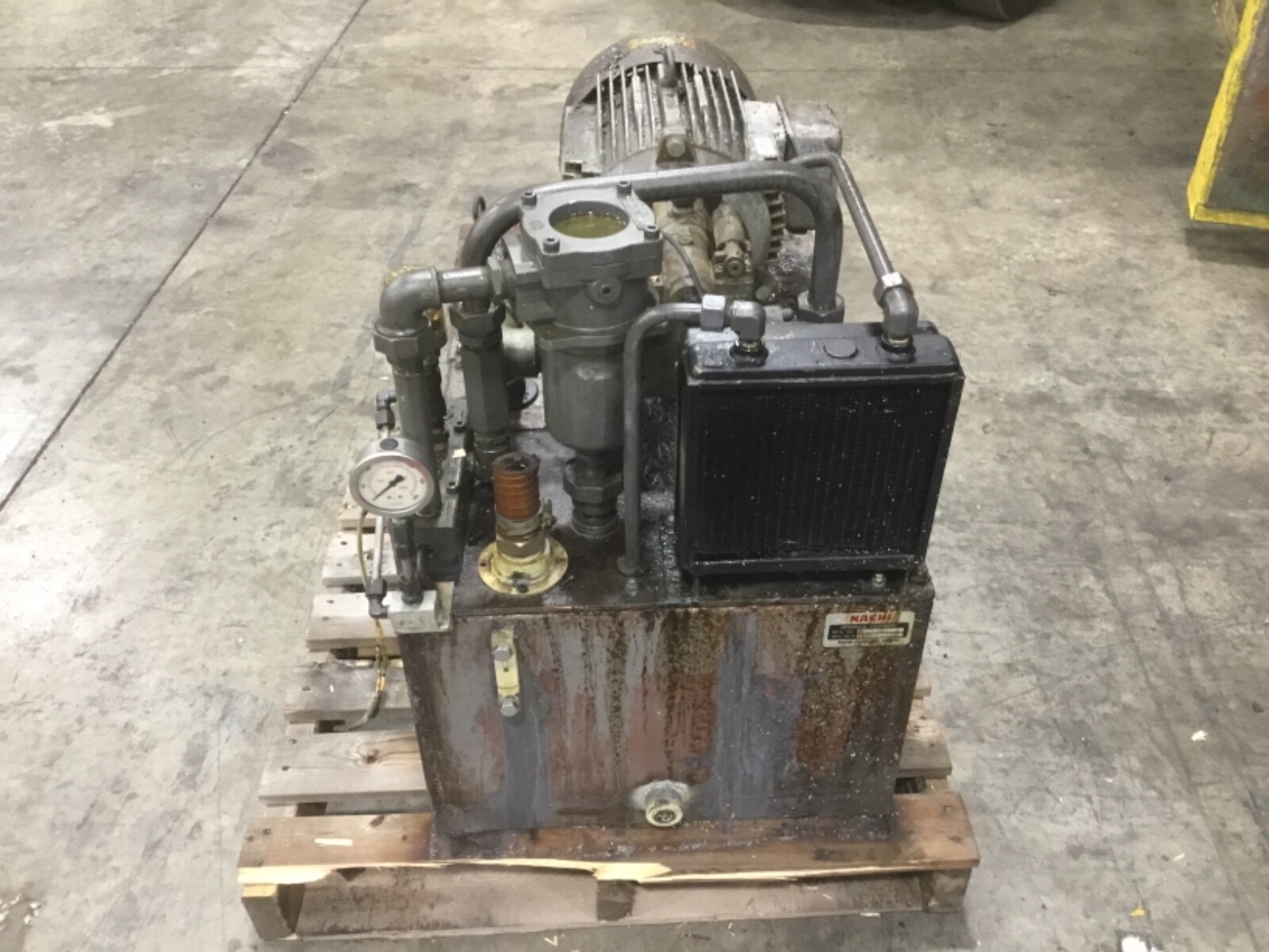 NACHI 35 GAL Hydraulic Power Unit w/ 5.5 kw 3 Phase Induction Motor #52LK