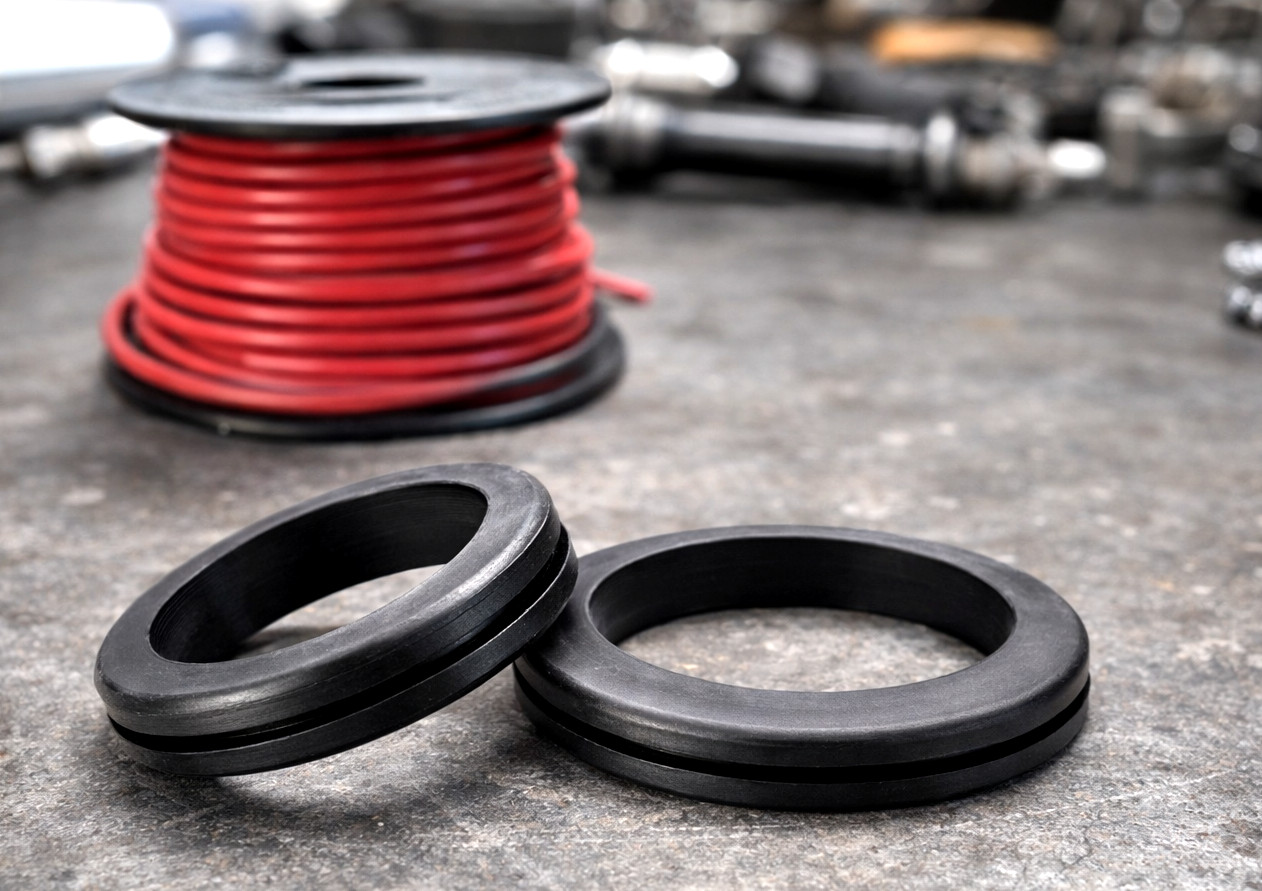 2 1/2″ x 2 1/8″ ID w 1/8″ Groove Rubber Wire Grommet Panel Bushing Oil Resistant