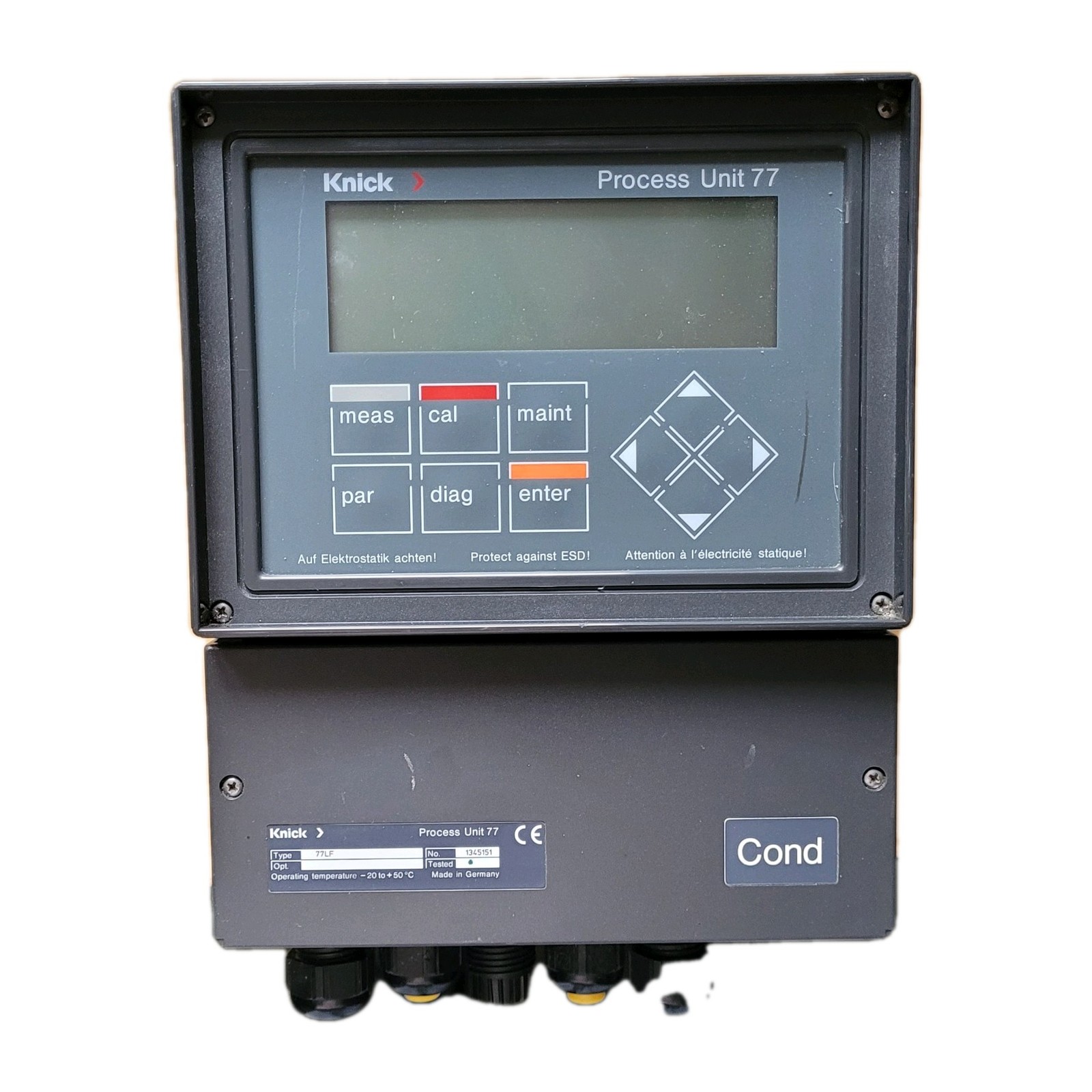 Knick Process Unit 77LF Conductivity Meter Conductivity Controller