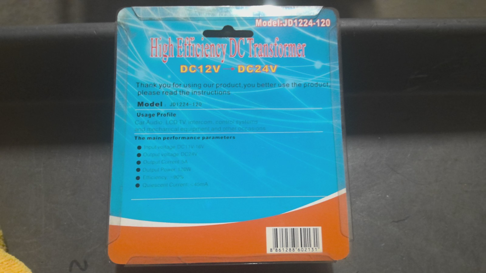 Hikochi high efficiency transformer 120V 12V DC to DC 24V (206271-C03AA1)