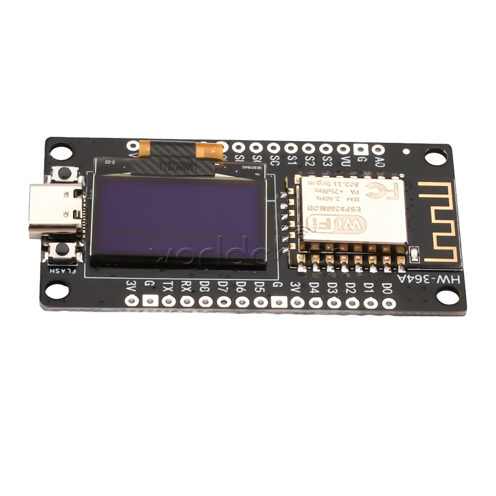 1-10Piece Type-C/Micro USB 0.96″ ESP-12F Nodemcu ESP8266 WIFI Development Board