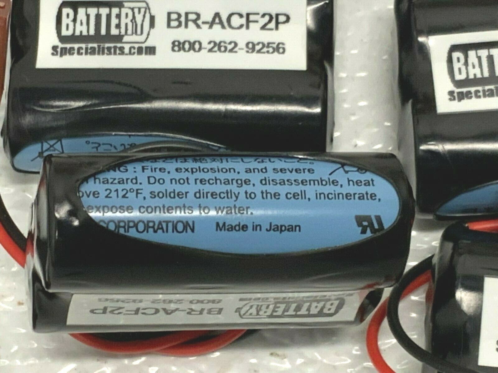 Lot of 12 Battery Specialists BR-ACF2P 6-Volts 2200mAh Lithium PLC 236D