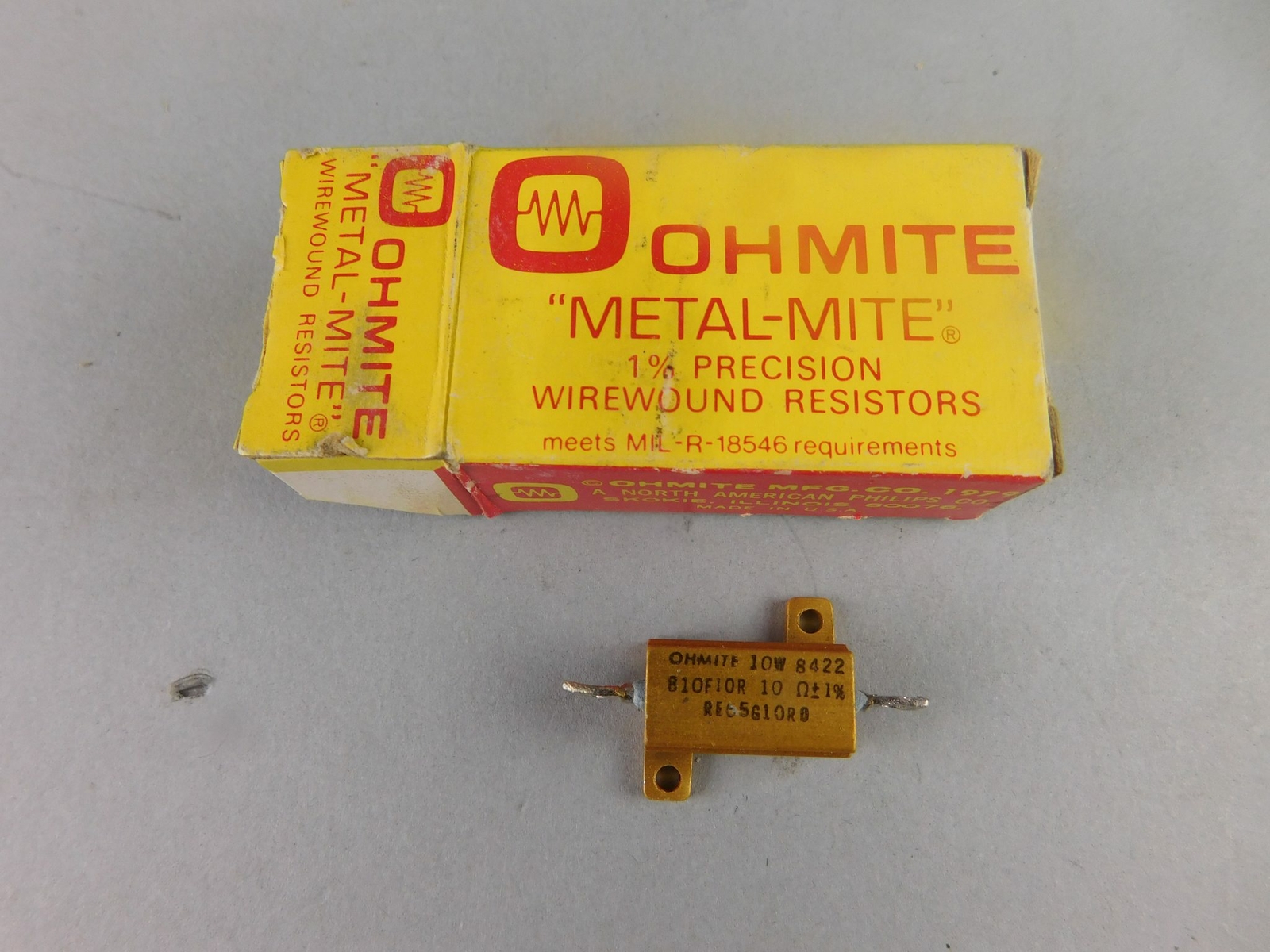 Ohmite 810F10R Resistor, 10 Ohm – NEW Surplus!