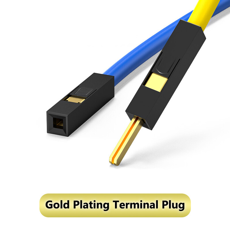 Gold Plating 10 Pin Jump Wire M-F M-M F-F Jumper Breadboard Cable Lead 10-50cm