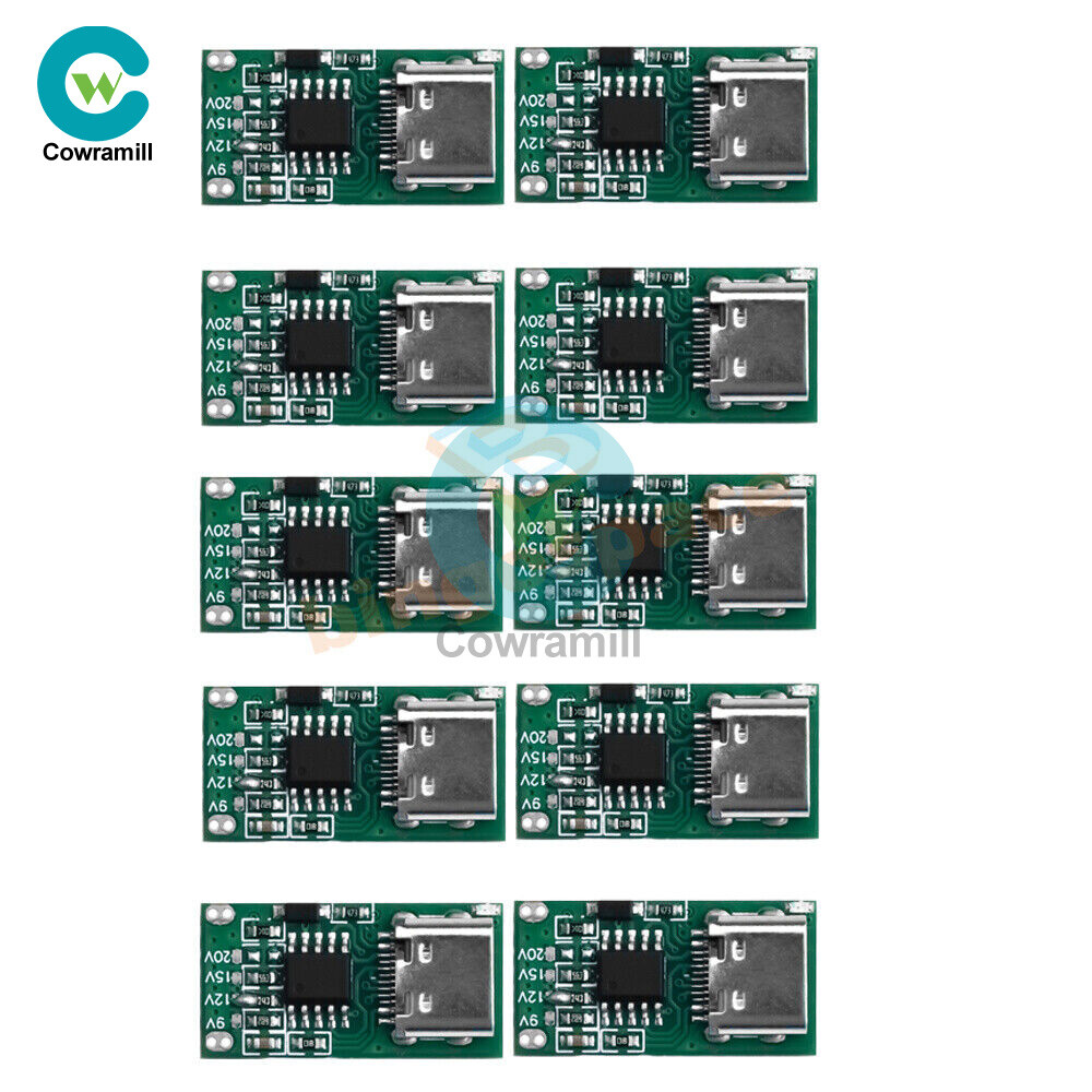 Lot Type-C 5A PD/QC Quick Charge Fast Charging Board USB Boost Circuit Module