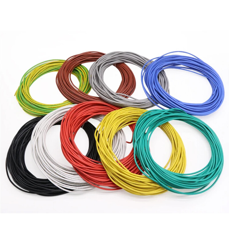 UL3135 10AWG~30AWG Silicone Rubber Cable Tinned Copper Wire High Temp 4-Colors