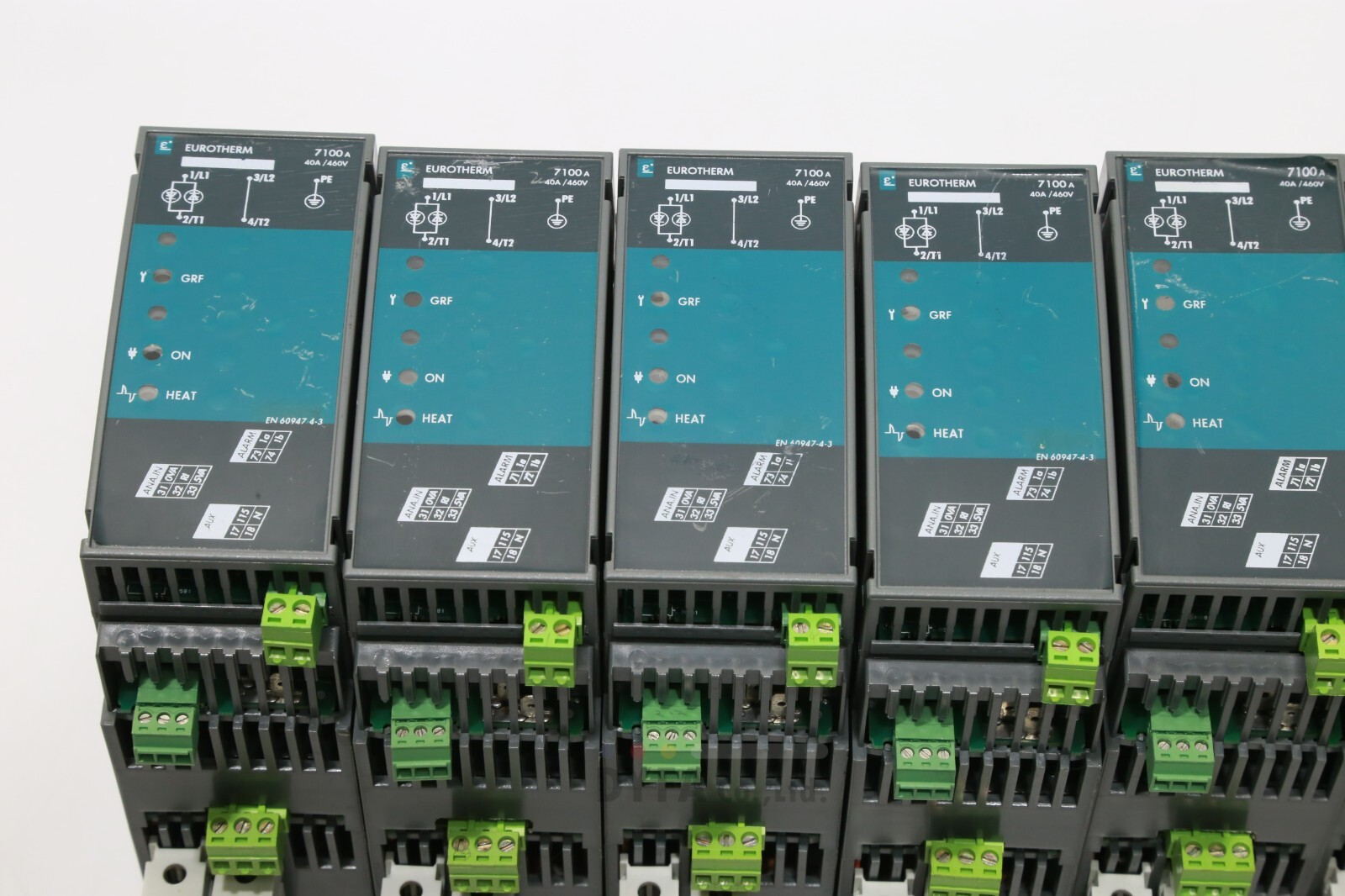 EUROTHERM used 7100A 40A/460V/115V/XXXX/NONE/PA/XXXX/4mA20/ENG/ ELEC-I-3068=9N14