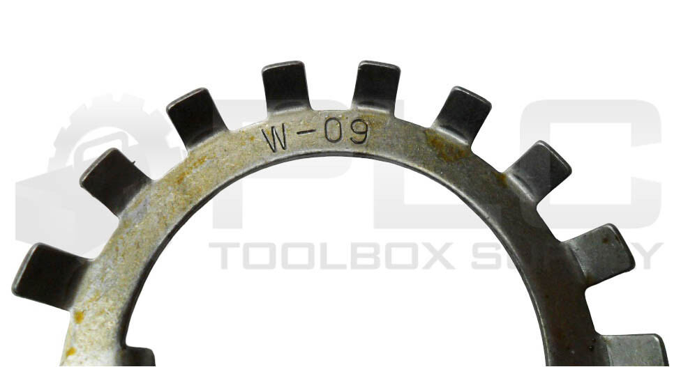 LOT OF 4 NEW WHITTET-HIGGINS W-09 LOCK WASHER 1-3/16″ID 2-3/4″OD
