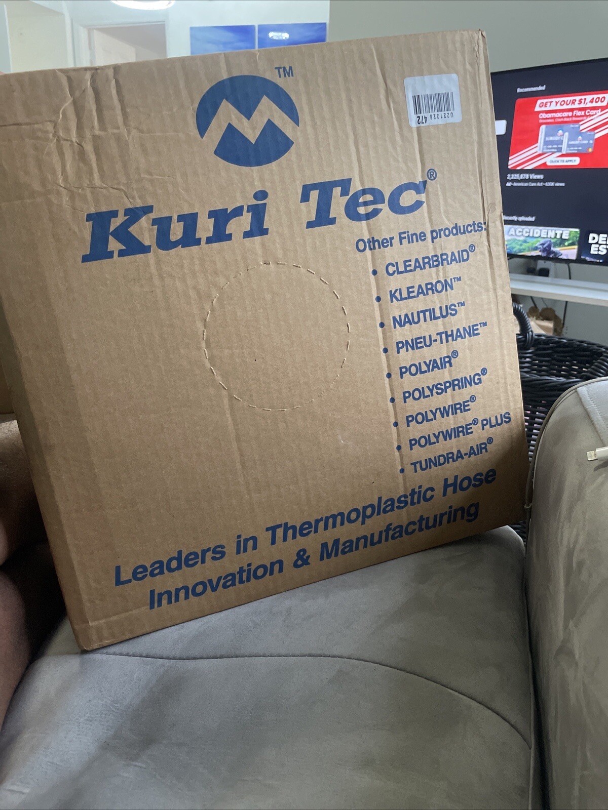 Kuriyama K010-0810 Clear PVC Tubing 70F ” 1/2″ x 5/8″ *Missing Length* NEW