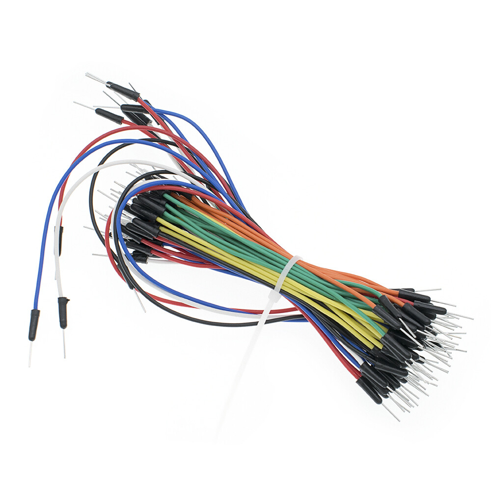 Male to Male Solderless Flexible Breadboard Jumper Cable Wires 65Pcs for Arduino
