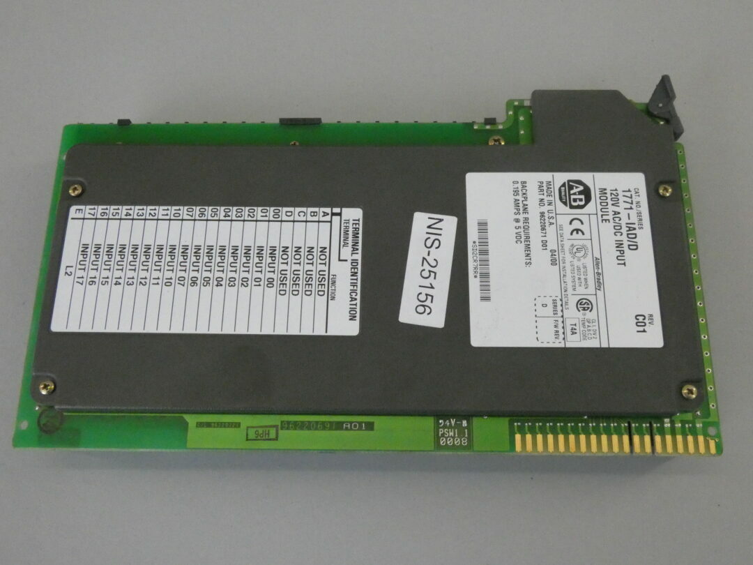 Allen-Bradley 1771-IAD/D Input Module 120V AC/DC C01