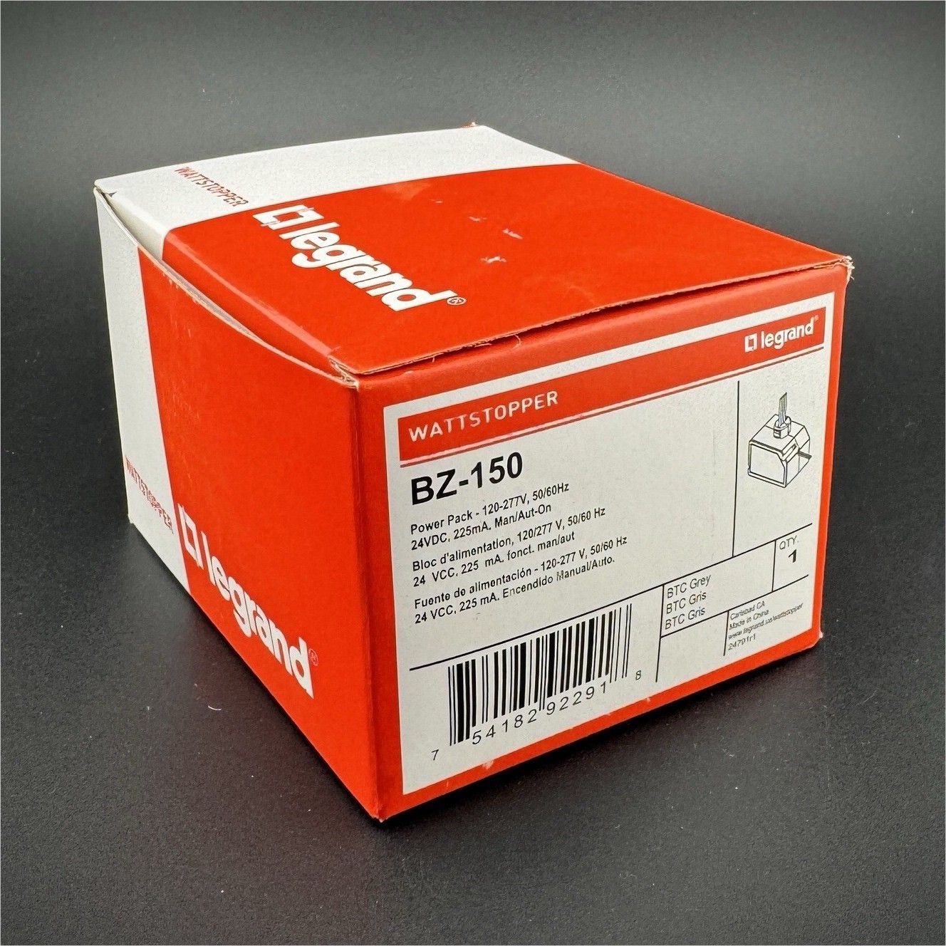 Wattstopper Legrand BZ-150 Power Pack 120/277VAC 225mA Output Model BZ-150 MPN