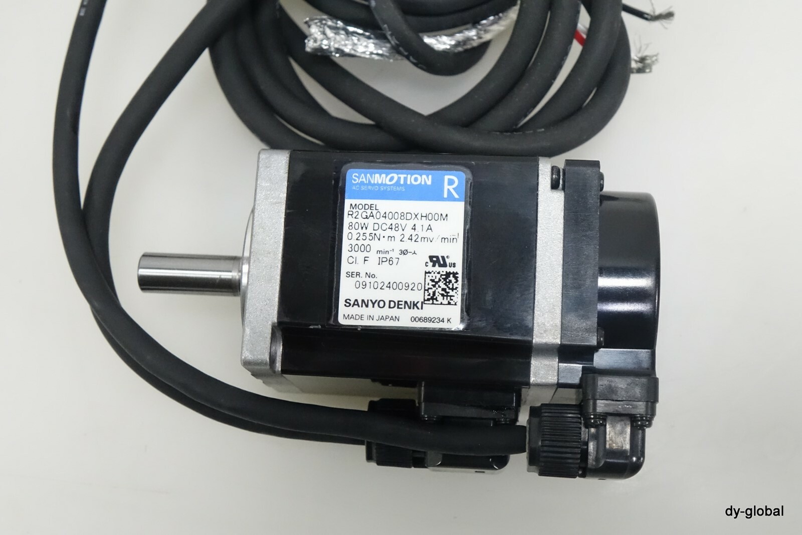 SANYO DENKI Used R2GA04008DXH00M 80W SANMOTION AC Servo Motor MOT-I-1623=B605