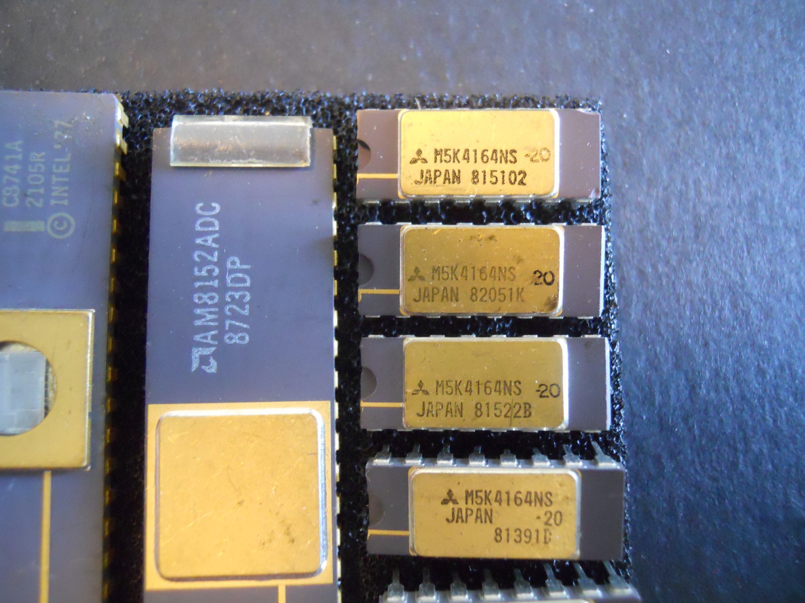 Vintage IC Lot – ADC80H-AH-12 C8741A M5K4164NS AM8152ADC D4164D M5K4164NS AD2671