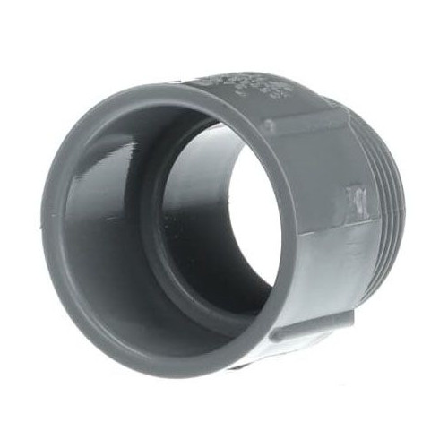 Carlon E943G, 1-1/4″, Schedule 40, Gray, PVC, Male Adapter, 1pc