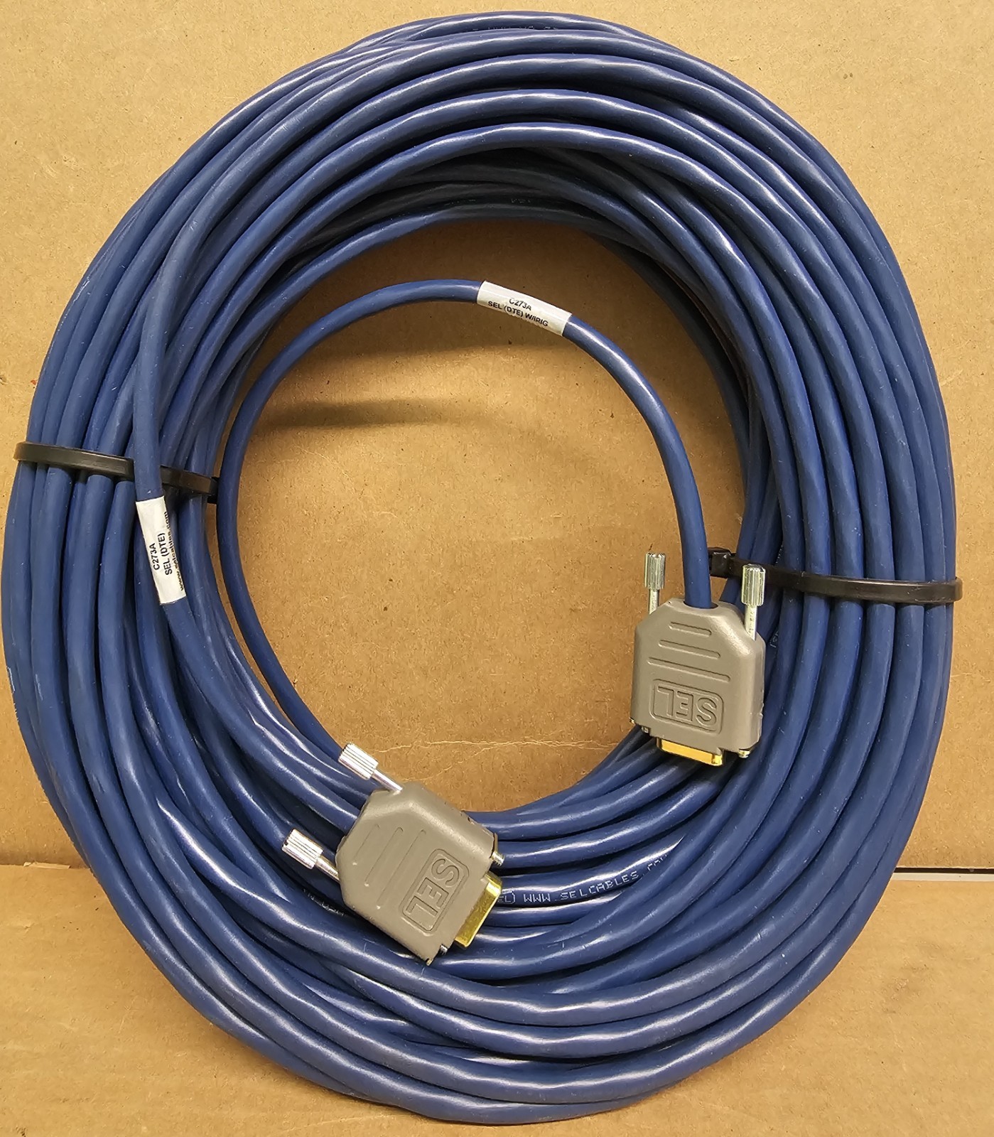 Schweitzer SEL C273A DTE Data Cable DB9 Male/DB9 Male – 100 ft