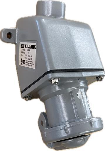 VR3034E2-S39 Killark 30A 3P4W Reverse Service Receptacle 3/4 Inch Back Box