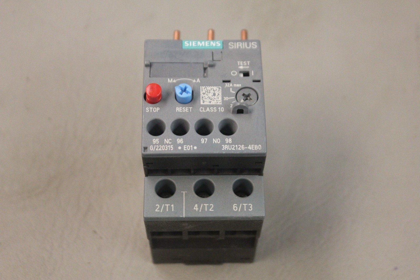 SIEMENS SIRIUS 3RU2126-4EB0 OVERLOAD RELAY