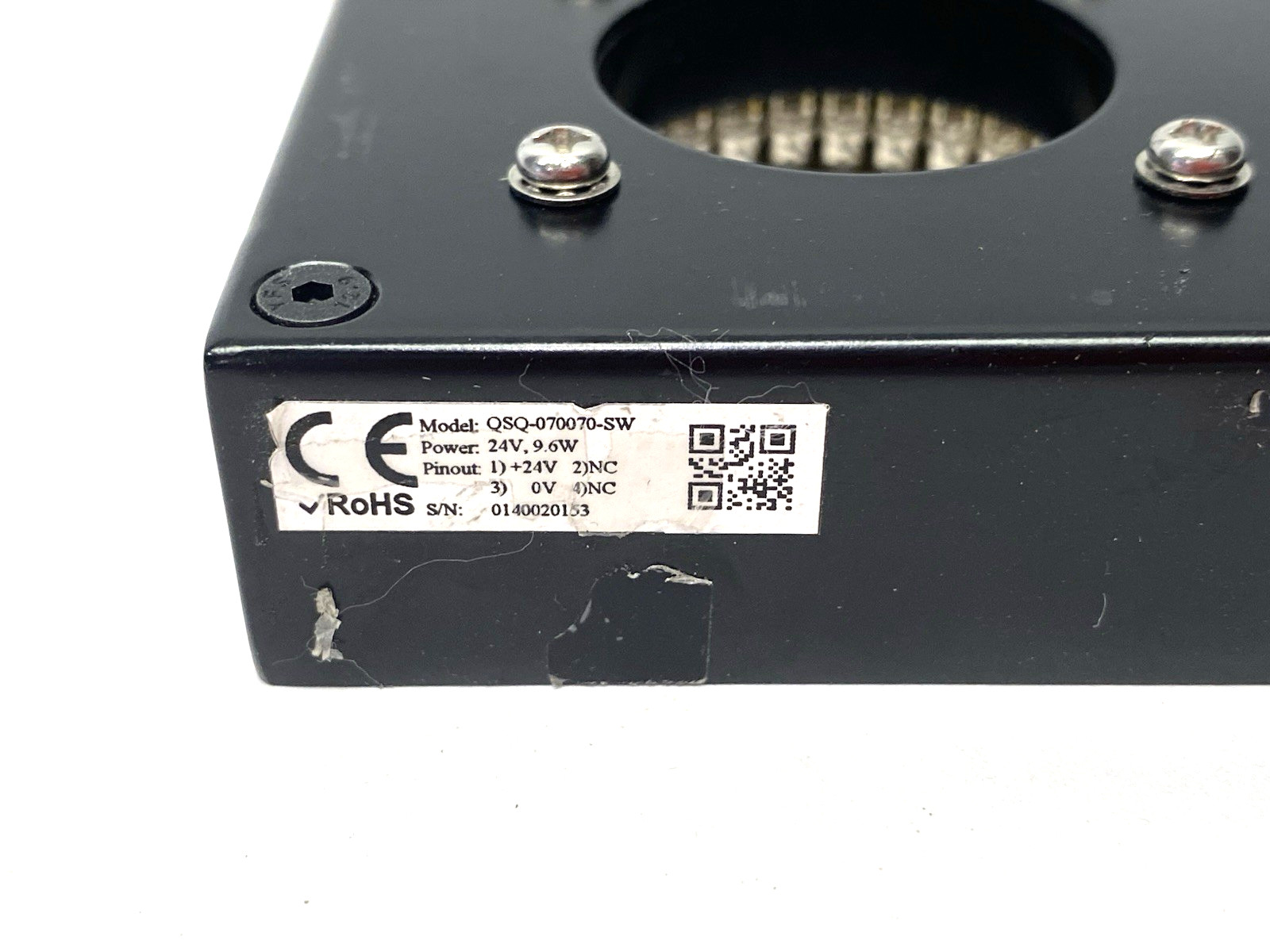 CCS Omron QSQ-070070-SW Square Ring Light, White M12 4-Pin Connection