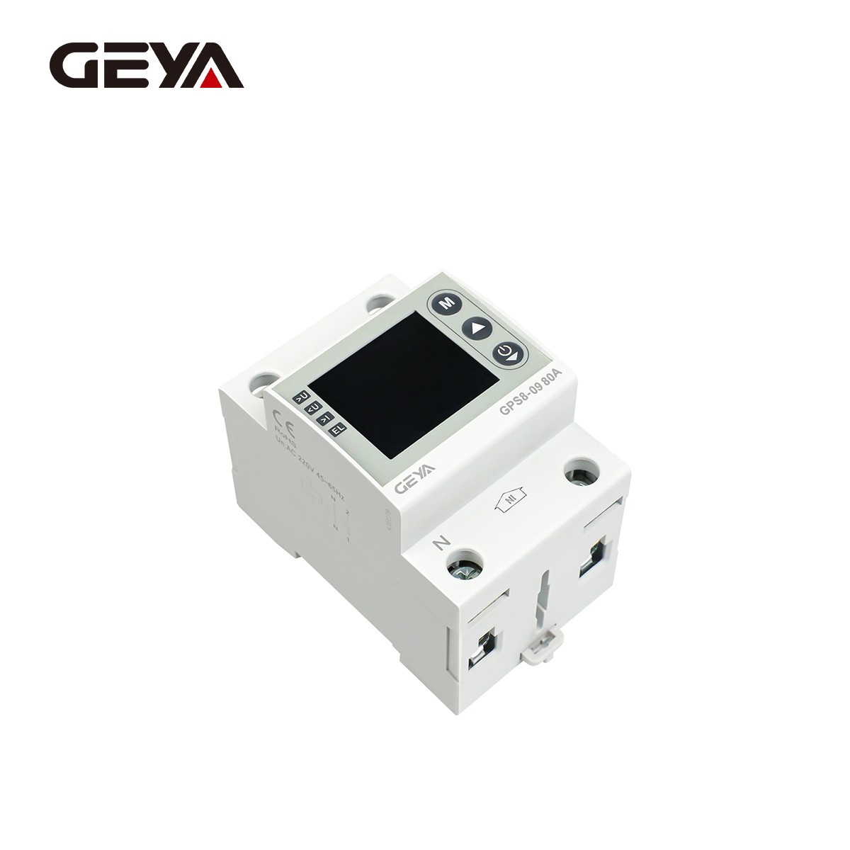 GEYA Tuya WIFI Kwh Metering Voltage Current & Leakage Protection 63A 80A AC220V
