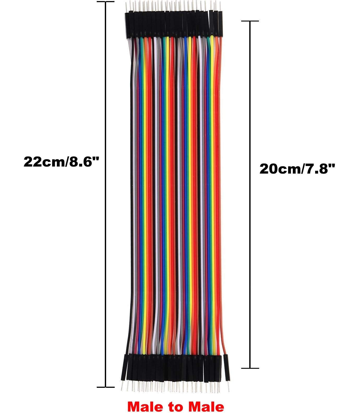 120PCS Dupont Jumper Wire Kit M/M M/F F/F 20cm Breadboard Cables for Arduino