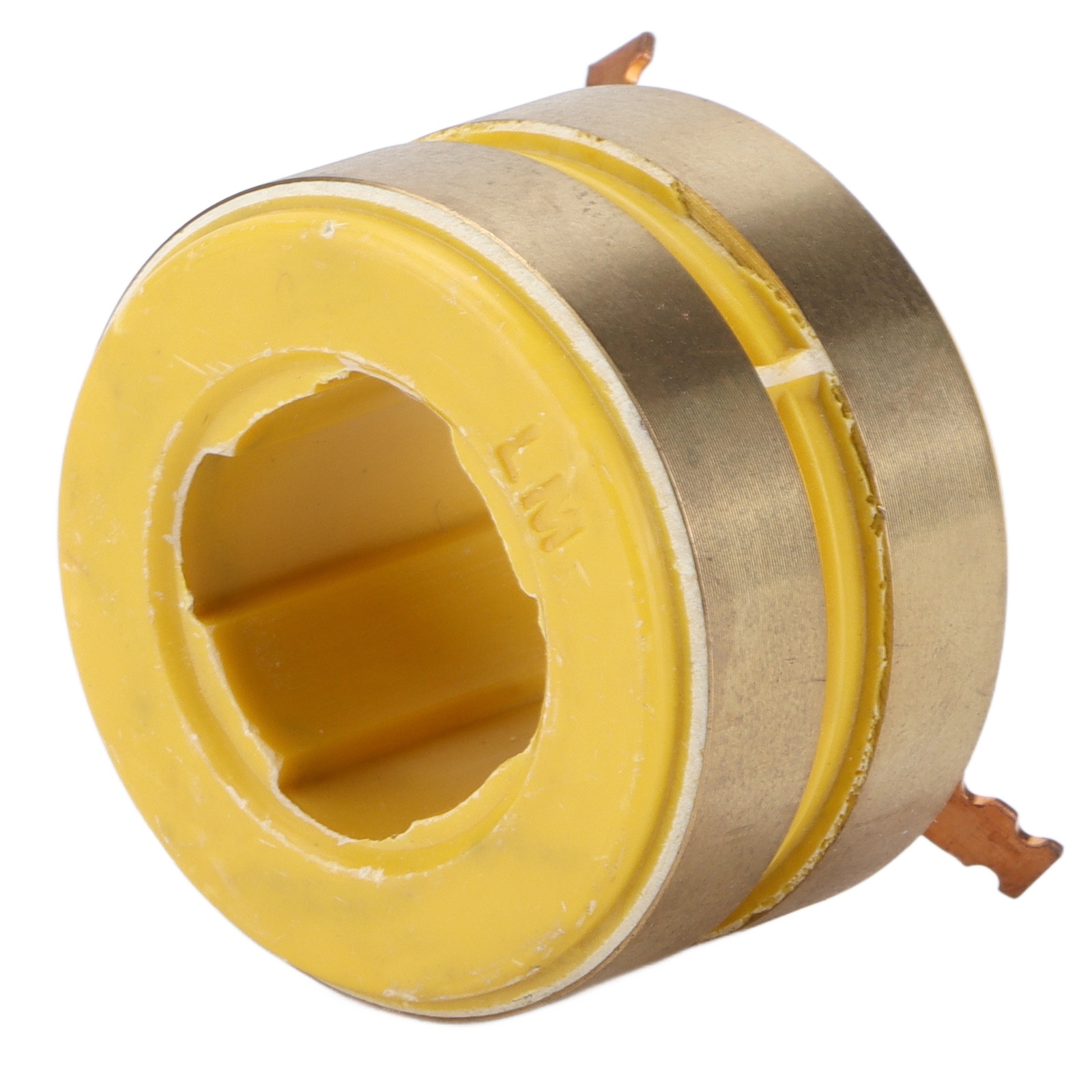 Slip Ring Brass Conductive Collector 2 Way 22mm ID 38mm OD For 168F Generators