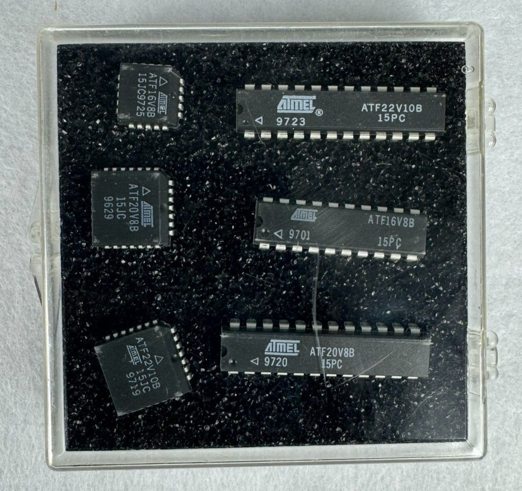 Lot of 5 Atmel ATF22V10B, ATF20V8B, ATF16V8B Programmable Logic IC Chips