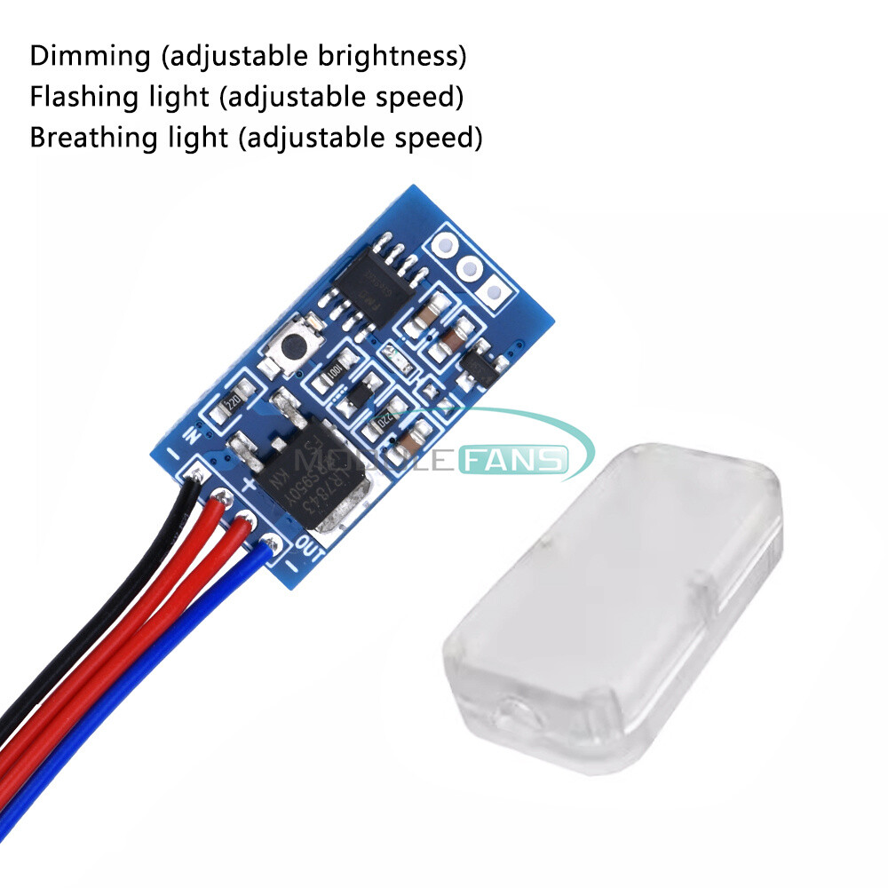 DC 3-24V PWM LED Control Module with Dimming Breathing Flashing For LED Light