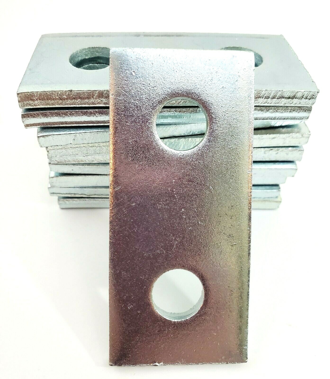 Lot of 10 Morris 17622 2 Hole Splice Plates 1-5/8″ W 9/16″ Holes 1/4″ Thick