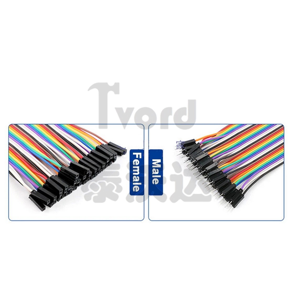 40 Dupont Jump Wire M-F M-M F-F Jumper Breadboard Cable Lead Length 10CM to 40CM