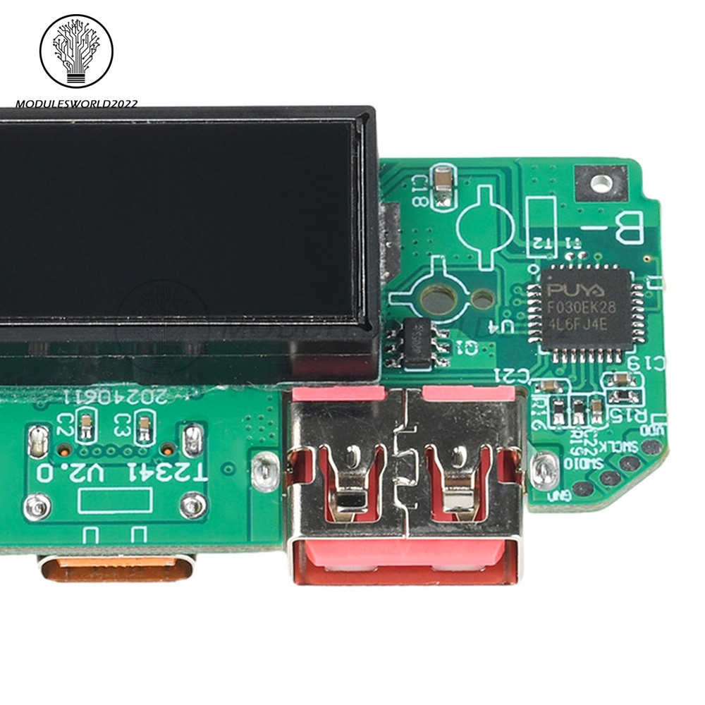 22.5W Fast Charging Module 0.96″ TFT Color Screen Mobile Power Bank Motherboard