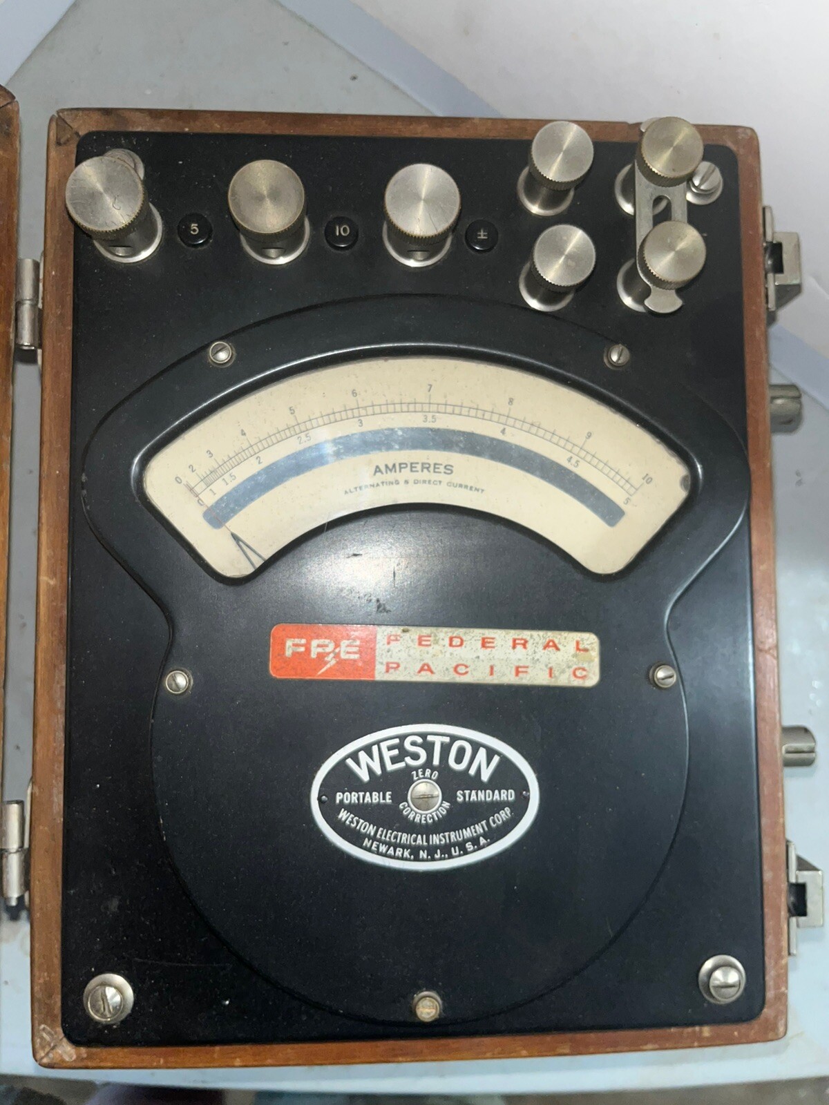 Vintage Weston AC-DC Ammeter Model 370