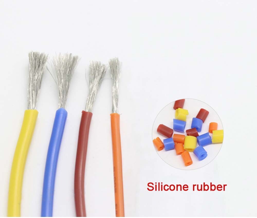 Silicone Stranded Flexible Cable 10AWG to 20AWG 0.08mm Tin Plated Copper Core