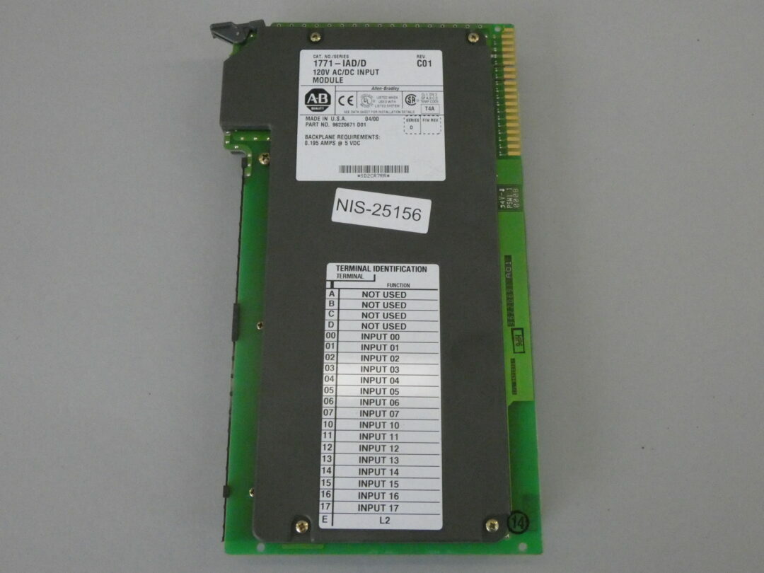 Allen-Bradley 1771-IAD/D Input Module 120V AC/DC C01