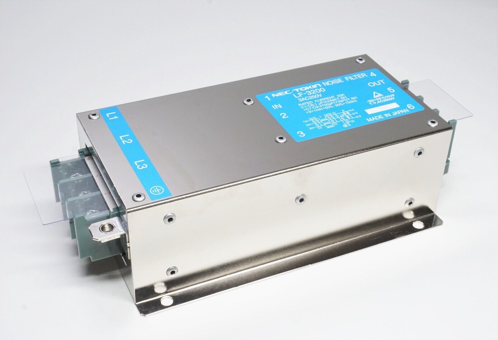 Tokin NEC LF Series LF-3200 Series Noise Filter 3AC250V 20A NEW