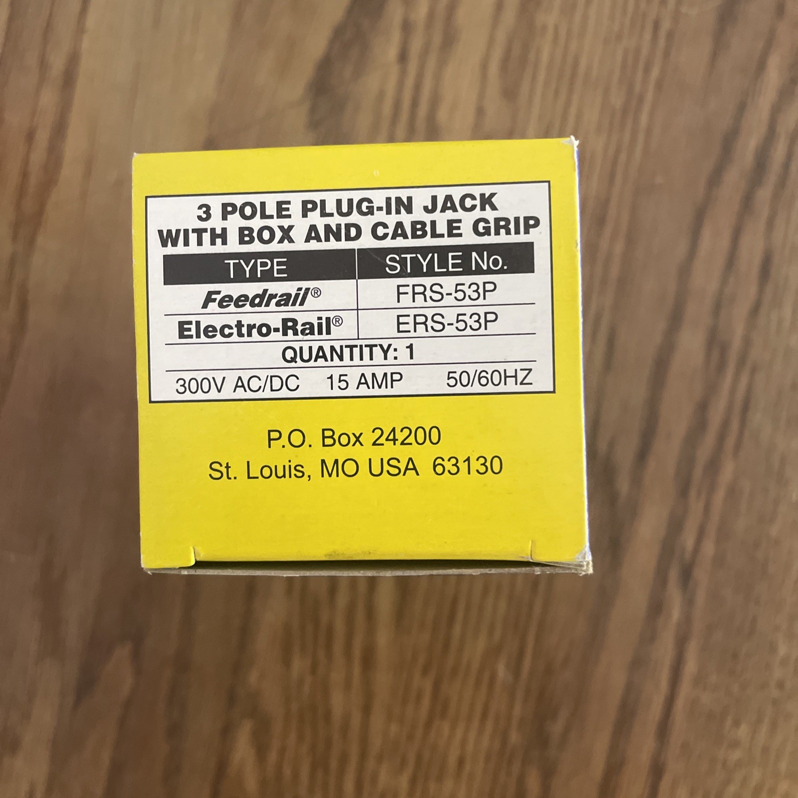 Feedrail FRS Trolley 15A 300VAC 3-Pole Electro-Rail (3 Available)